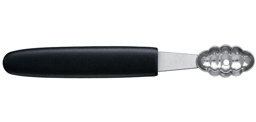 moule à pommes ovale cannelé inox diamètre 32 mm