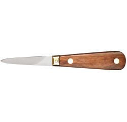 lancette à huîtres sans garde manche palissandre 16 cm