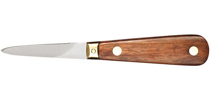 lancette à huîtres sans garde manche palissandre 16 cm