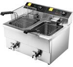 friteuse électrique cuve emboutie 2 x 8 litres