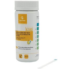 Boîte de 100 bandelettes pour test d'huile de friture