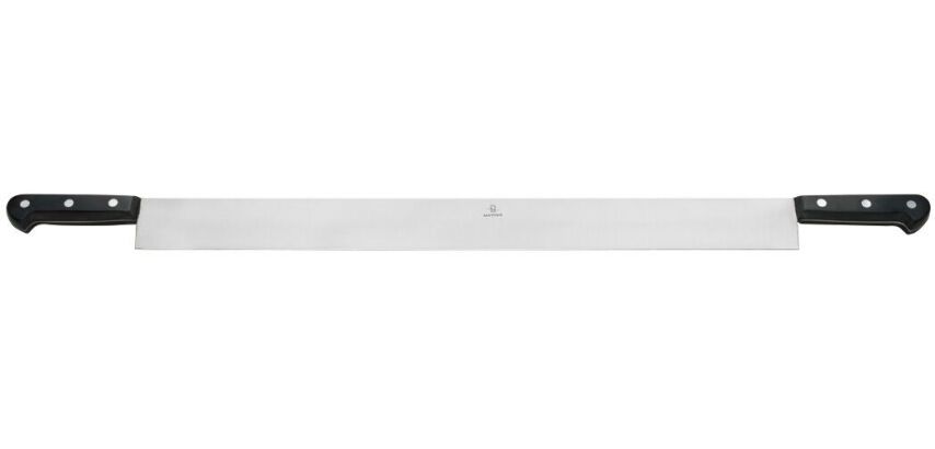 couteau à fromage 2 mains lame inox 63 cm