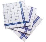 lot de 18 essuie-verres pur coton anti-peluche 72x52 cm