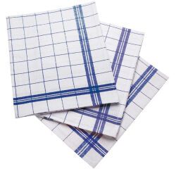 lot de 18 essuie-verres pur coton anti-peluche 72x52 cm
