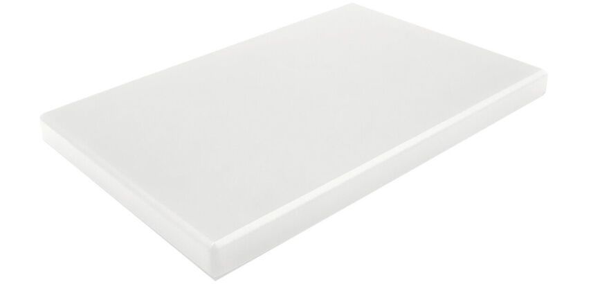planche à découper en PEHD 500 blanche 40 x 30 x 2 cm