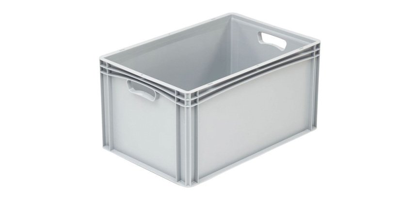 bac gerbable plein gris 600x400 hauteur 32 cm 64.5