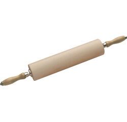 rouleau à pâte avec poignées en hêtre diamètre 8 cm 35 cm