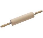 rouleau à pâte avec poignées en hêtre diamètre 8 cm 30 cm