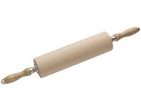 rouleau à pâte avec poignées en hêtre diamètre 8 cm 30 cm