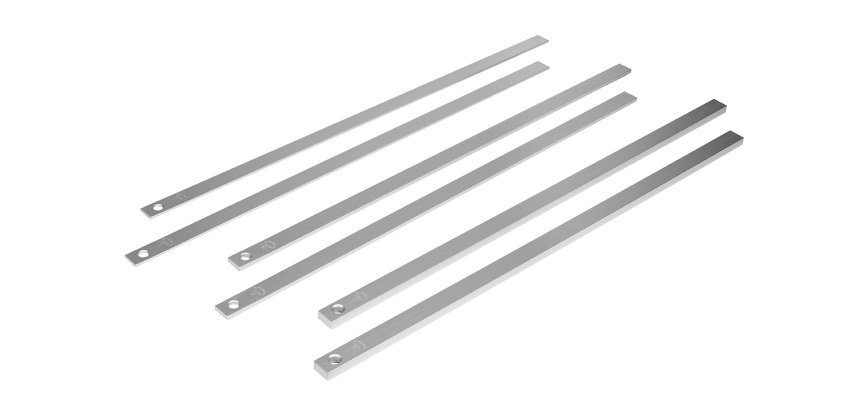 jeu de 6 règles à confiserie aluminium 60x2 cm