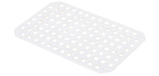grille d'égouttage pour bac rectangulaire plat PEHD 35x23.5x7.3 cm