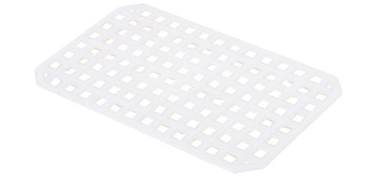 grille d'égouttage pour bac rectangulaire plat PEHD 35x23.5x7.3 cm