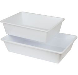 bac rectangulaire creux PEHD 50x34x11 cm