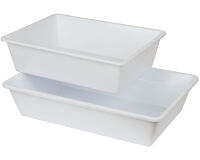 bac rectangulaire creux PEHD 40x30x10 cm