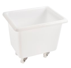 bac renforcé 100 l blanc avec roues
