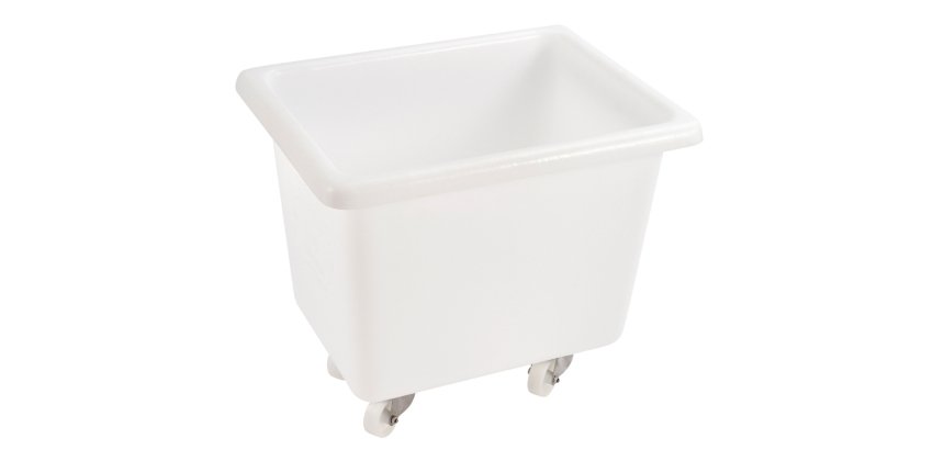 bac renforcé 100 l blanc avec roues