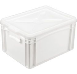bac gerbable plein blanc 400x300 polyéthylène hauteur 10 cm 10 l