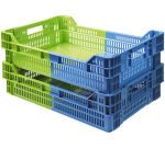 bac gerbable emboîtable ajouré bleu et vert 600 x400 hauteur 15,3 cm 27
