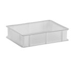 bac gerbable ajouré fond plein blanc 400x300 hauteur 10 cm