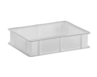 bac gerbable ajouré fond plein blanc 400x300 hauteur 10 cm