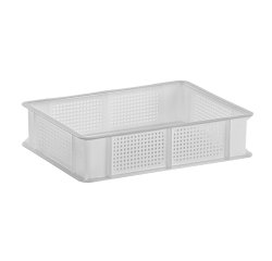 bac gerbable ajouré fond plein blanc 400x300 hauteur 10 cm