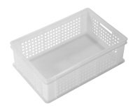 bac gerbable ajouré blanc 600x400 hauteur 19 cm 45 l