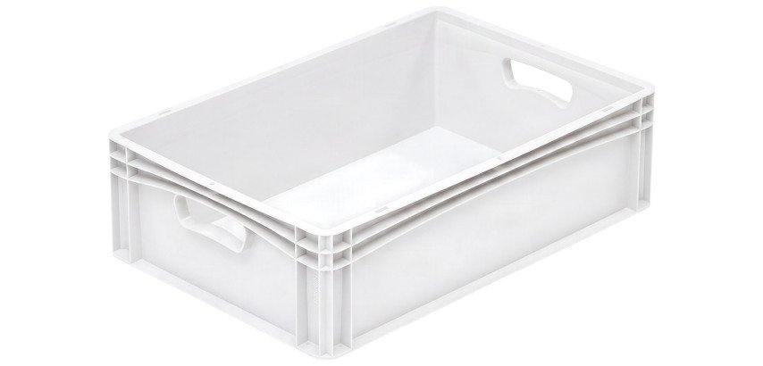 bac gerbable plein blanc 600x400 hauteur 17 cm 35.6 l
