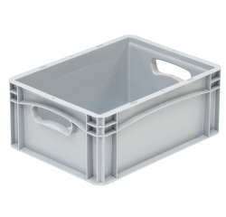 bac gerbable plein gris 40x30 h 17 cm 15,9 l
