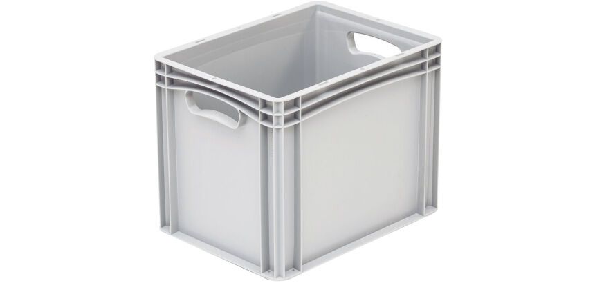 bac gerbable plein gris 400x300 hauteur 32 cm 30 l