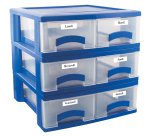 Bloc de 2 tiroirs pour plats témoins 39.5x40.2x14 cm