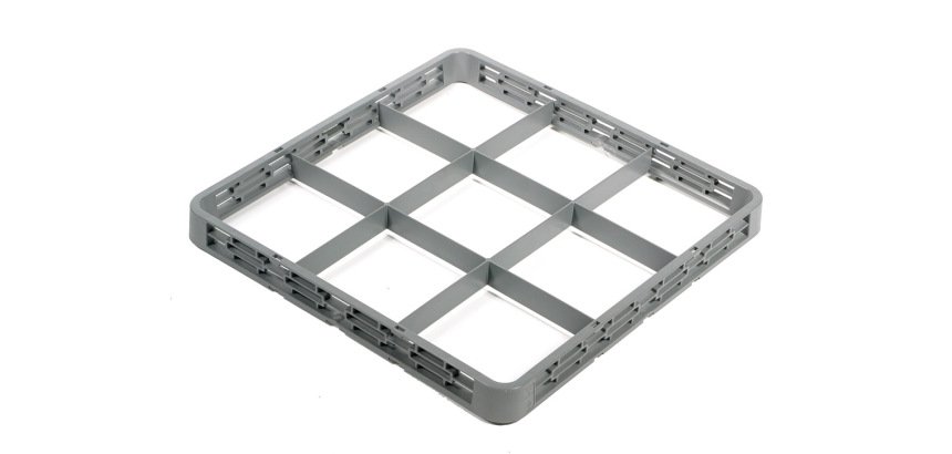 réhausse avec cloisons - h 4.5 cm - pour casiers 9 verres