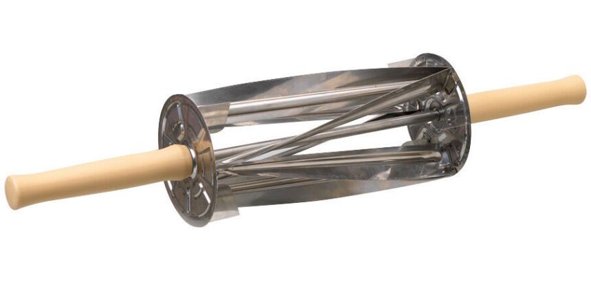 rouleau coupe-croissants inox triangle 21x9.7 cm