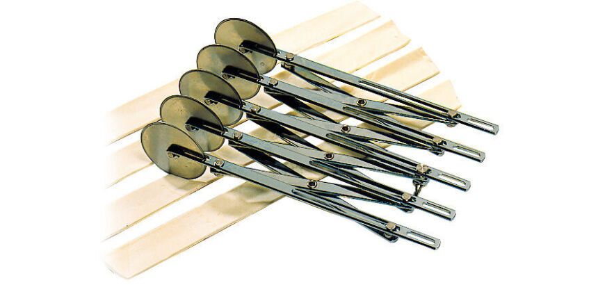 Multicoupe rouleau extensible pour bandes de 1 à 12 cm 5 roulettes lisses