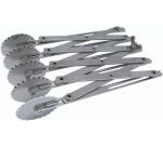 Multicoupe rouleau extensible pour bandes de 1 à 12 cm 5 roulettes cannelées
