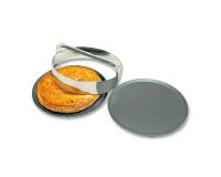 découpoir inox ronds unis à galettes avec poignée 12 cm