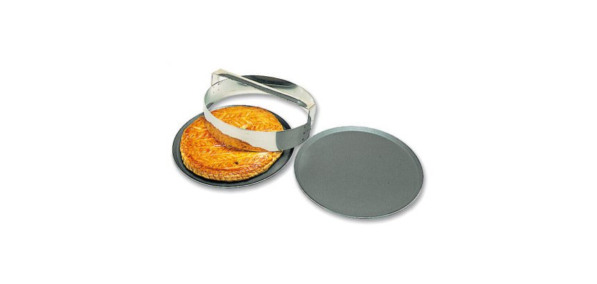 découpoir inox ronds unis à galettes avec poignée 12 cm