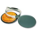 découpoir inox ronds unis à galettes avec poignée 13 cm