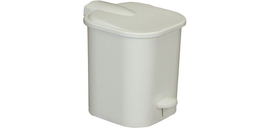 poubelle carrée à pédale 4 L