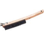 brosse à grill avec grattoir 36.5 cm