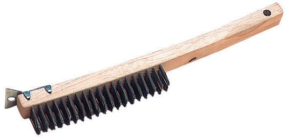brosse à grill avec grattoir 36.5 cm