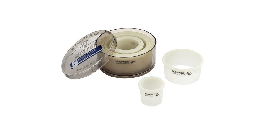 Exoglass boîte de 7 découpoirs ronds unis