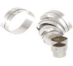 boîte de 7 découpoirs inox ovales unis