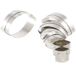 boîte de 7 découpoirs inox ovales unis