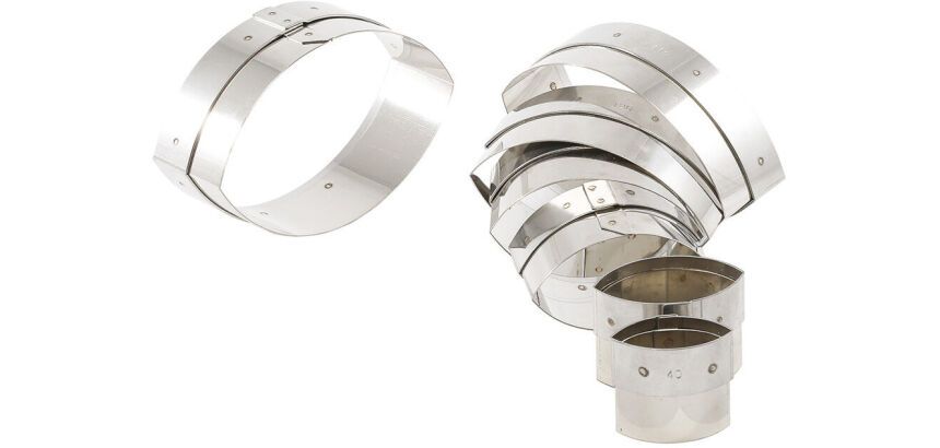 boîte de 7 découpoirs inox ovales unis