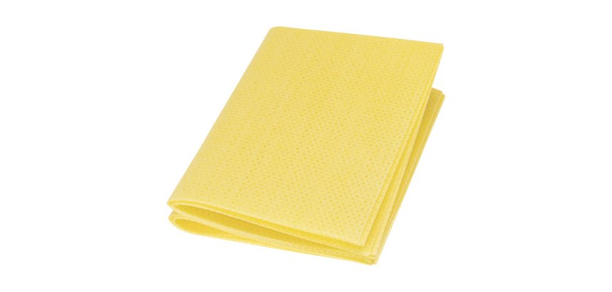 lot de 25 lavettes en non tissé 50x35 cm jaune