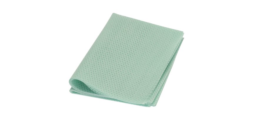 lot de 25 lavettes en non tissé 50x35 cm verte