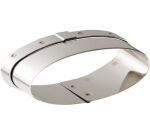 découpoir inox ovale à navette 8.5x3 cm
