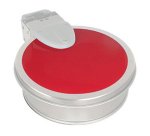 autocollant rouge pour support sac poubelle