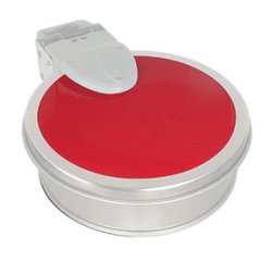 autocollant rouge pour support sac poubelle