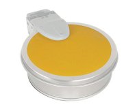 autocollant jaune pour support sac poubelle